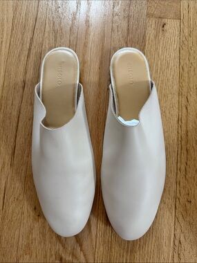 Nisolo Lima Slip on Mule Bone Sz 10